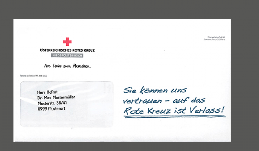 Rotes Kreuz Mailing